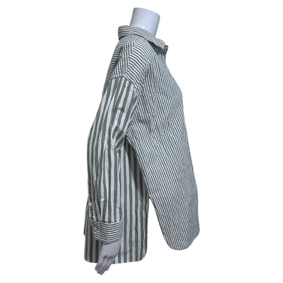 Madewell Multi Stripe Oversized Button Down Shirt Size S - Picture 5 of 8